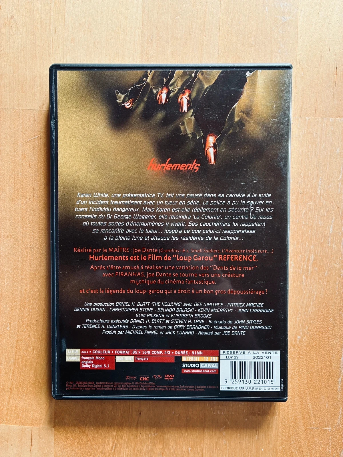 Joe Dante's Howling DVD. – photo 3